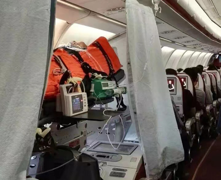 深圳跨国医疗包机、航空担架